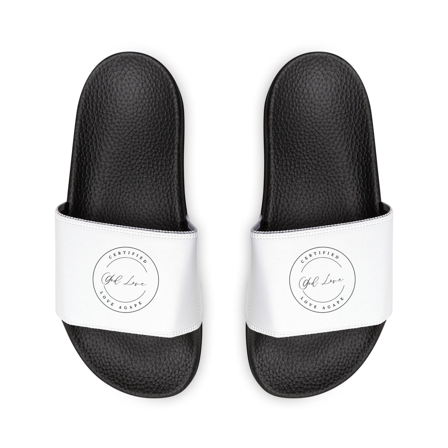 Women's White Slide Sandals — Removable Strap Casual Pool & Beach Slides