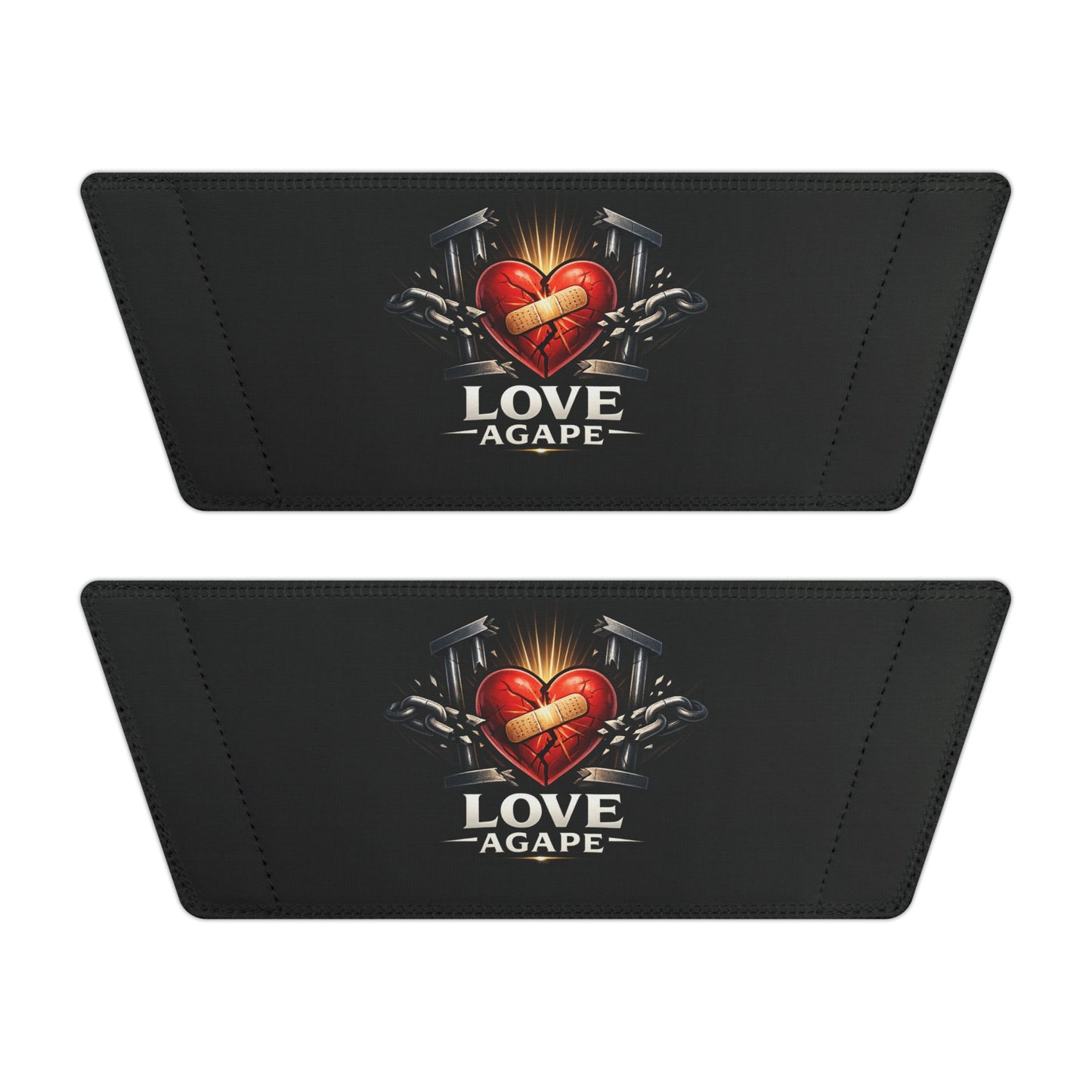 Love Vague Heart Graphic Slide Sandals — Women's Removable-Strap Pool Slides