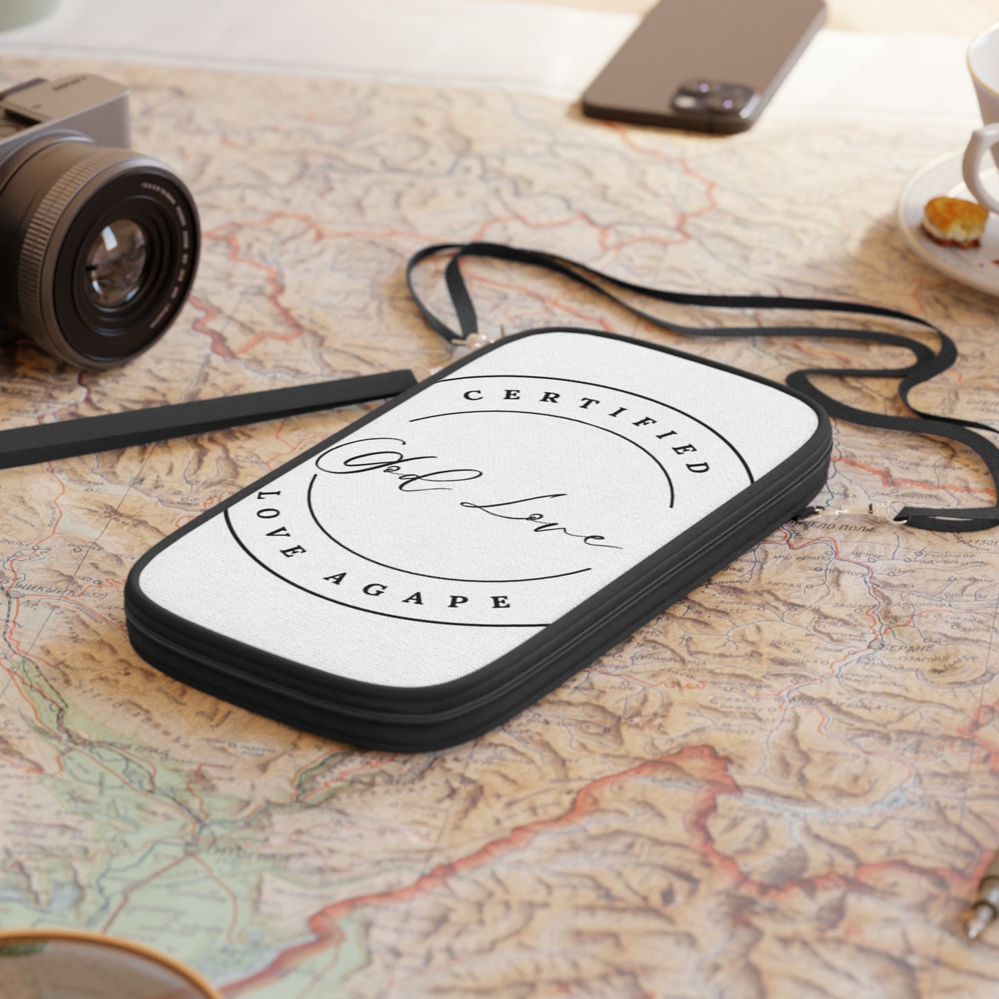 Passport Wallet — "Certified God Love" Minimalist Travel Document Holder