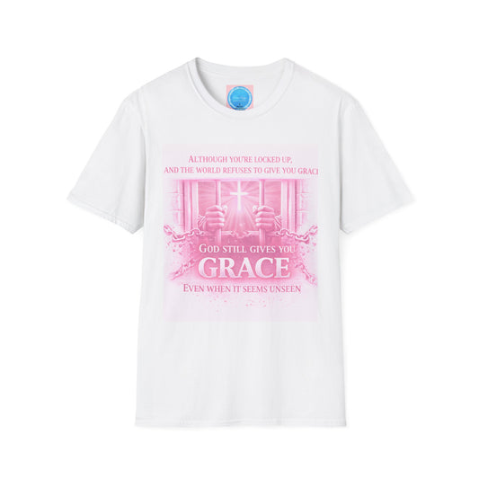 Grace Inspirational T-Shirt — God Still Gives You Grace Pink Faith Tee