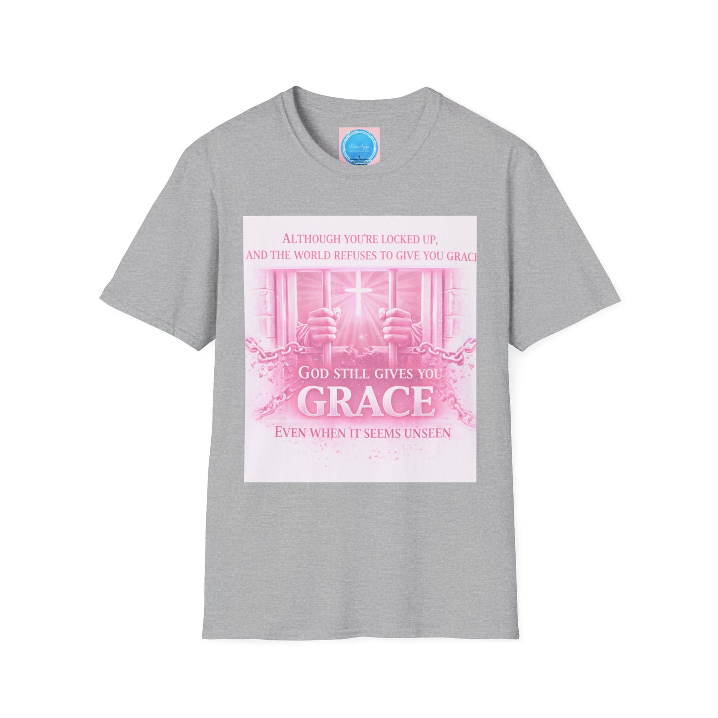 Grace Inspirational T-Shirt — God Still Gives You Grace Pink Faith Tee