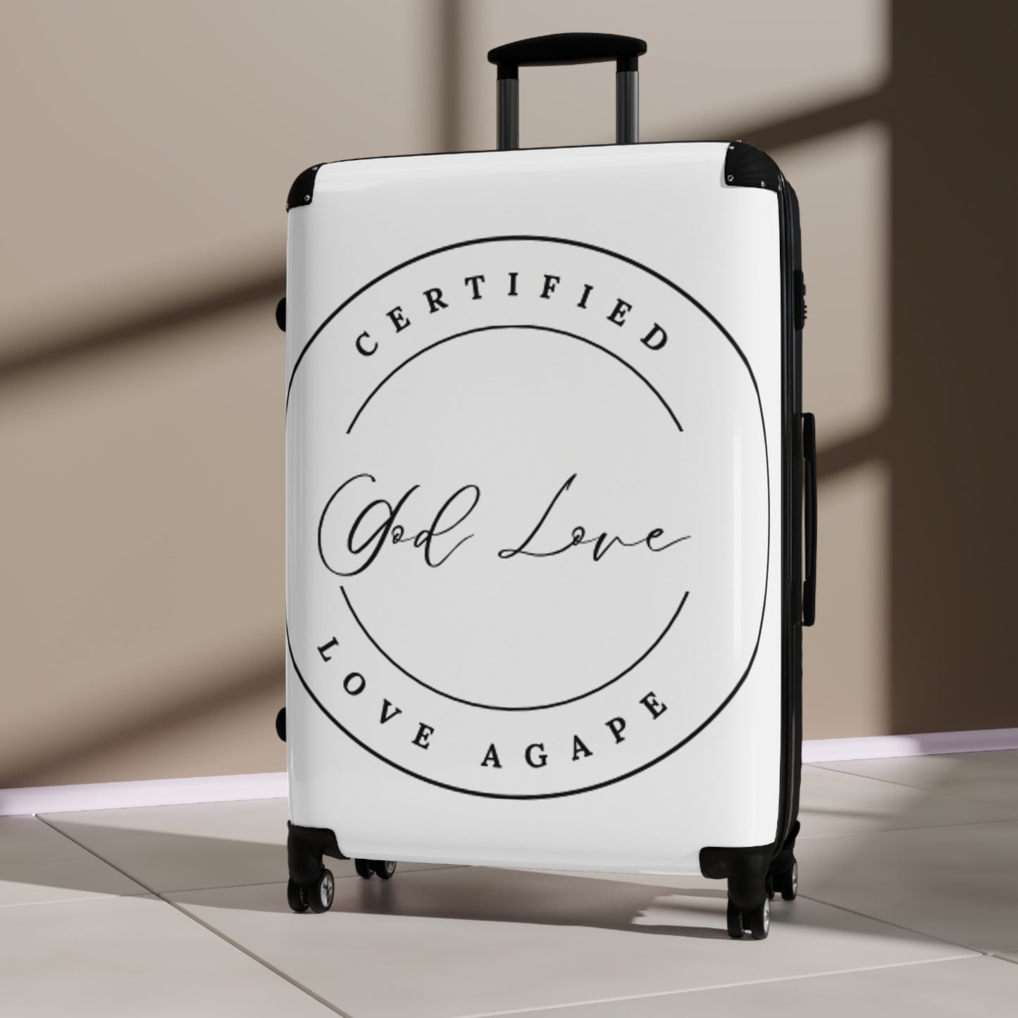 Certified Self Love Suitcase — 'God Love' Inspirational Carry-On