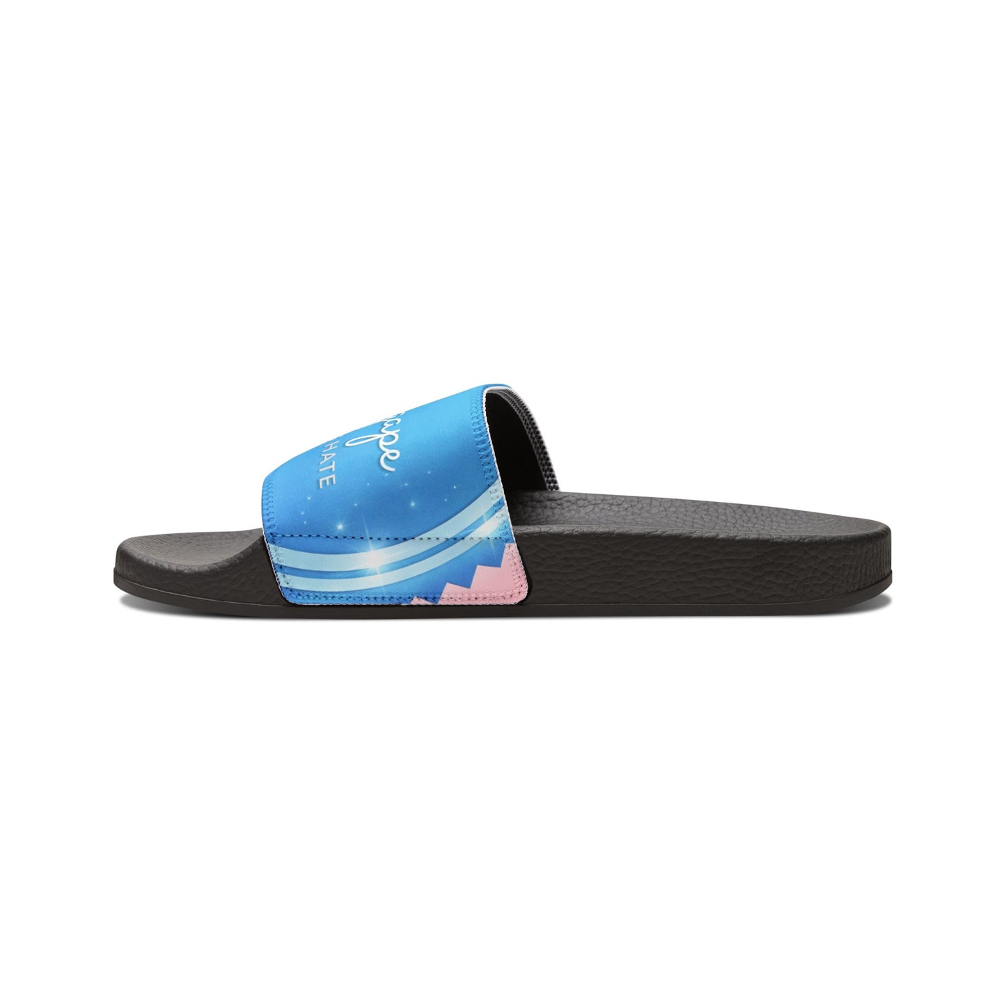 Women's Removable-Strap Slide Sandals — Blue Wave “Hope” Design