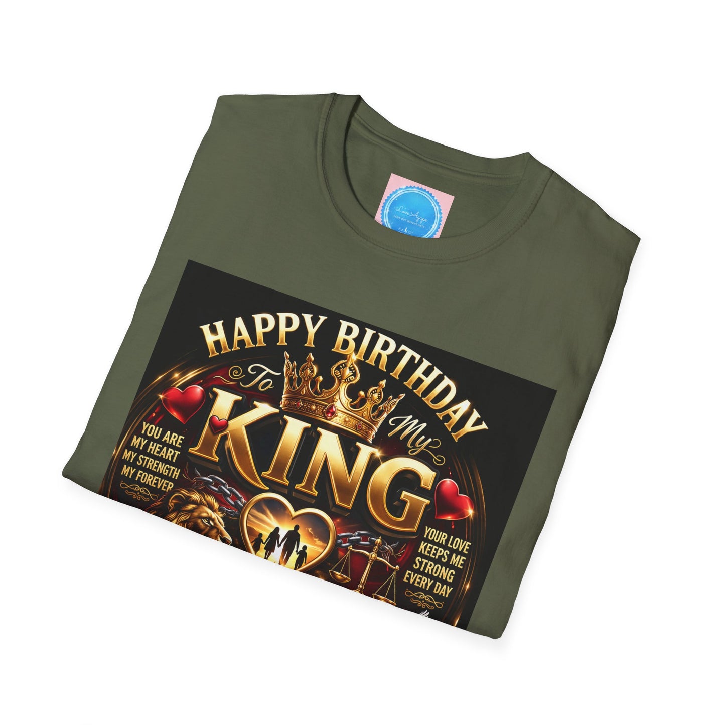Happy Birthday to My King T-Shirt – Royal Crown & Unstoppable Tribute Tee