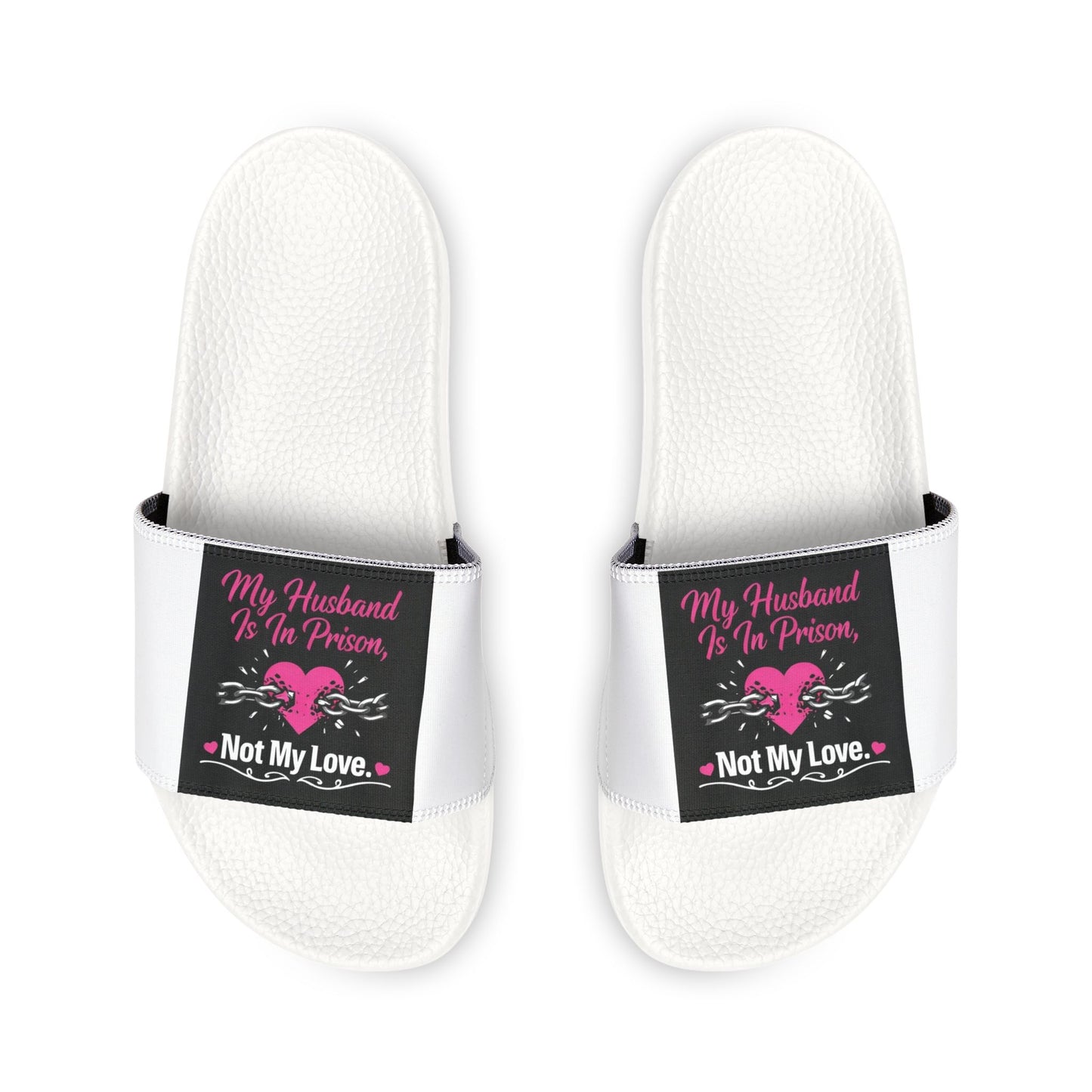 Pink Mermaid 'Not My Love' Slide Sandals