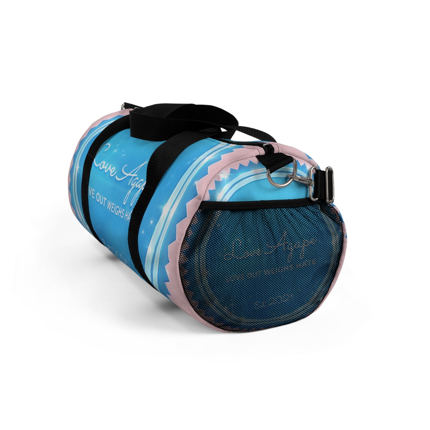 Love Agape Duffel Bag — “Love Outweighs Hate” Est. 2021 Travel Gym Bag