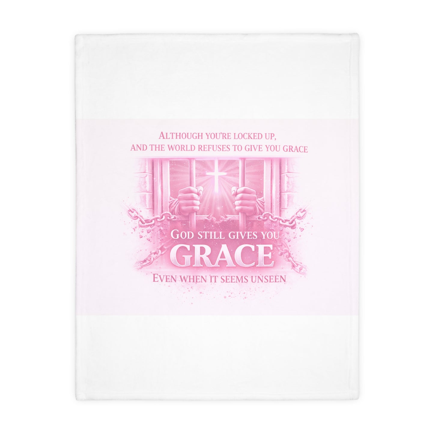 Grace Microfiber Blanket —  Throw with 'God Still Gives You Grace' Design