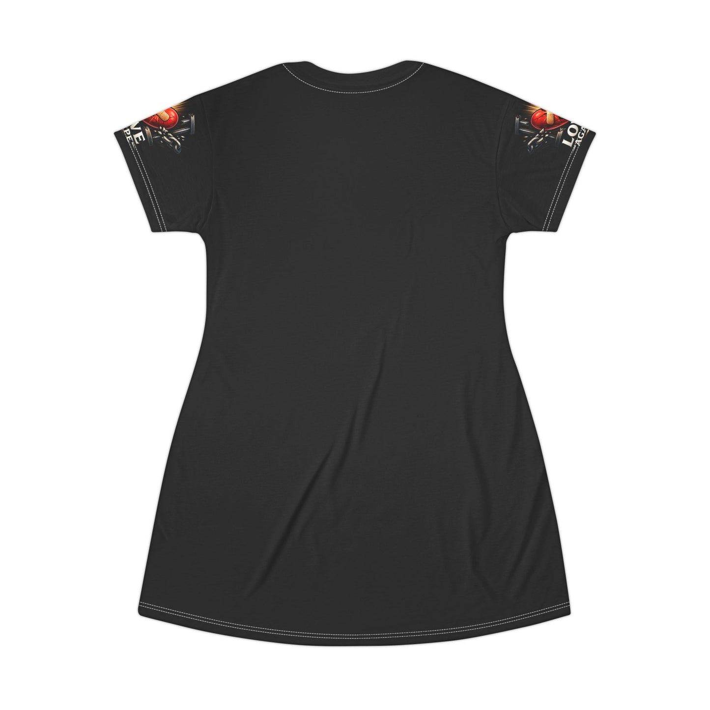 Love Agape Heart T-Shirt Dress – Romantic Gothic Graphic Dress