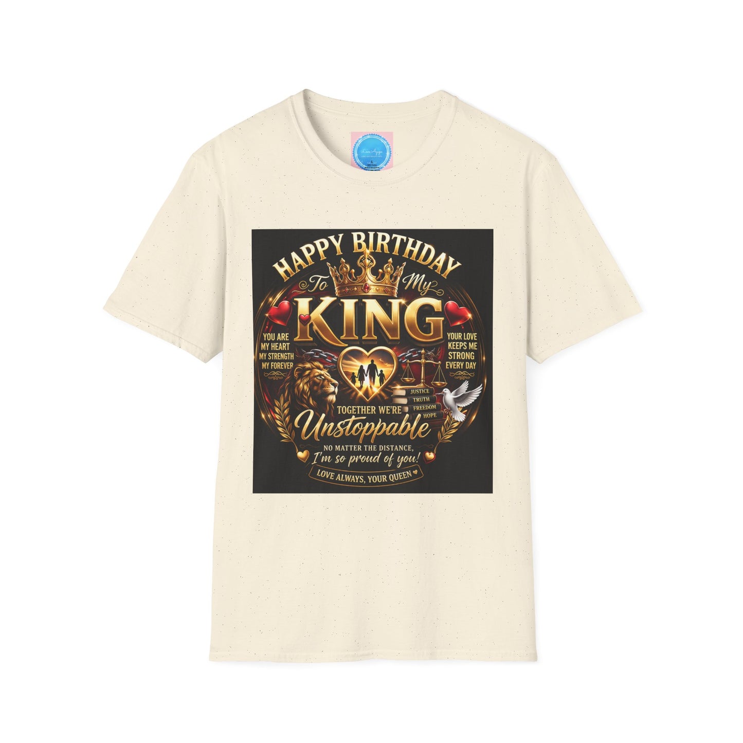Happy Birthday to My King T-Shirt – Royal Crown & Unstoppable Tribute Tee