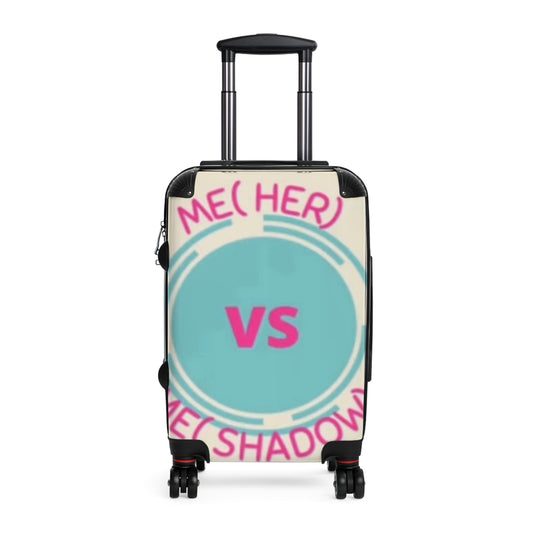 Suitcase — 'Me (Her) vs Me (Shadow)' Colorful Travel Carry-On