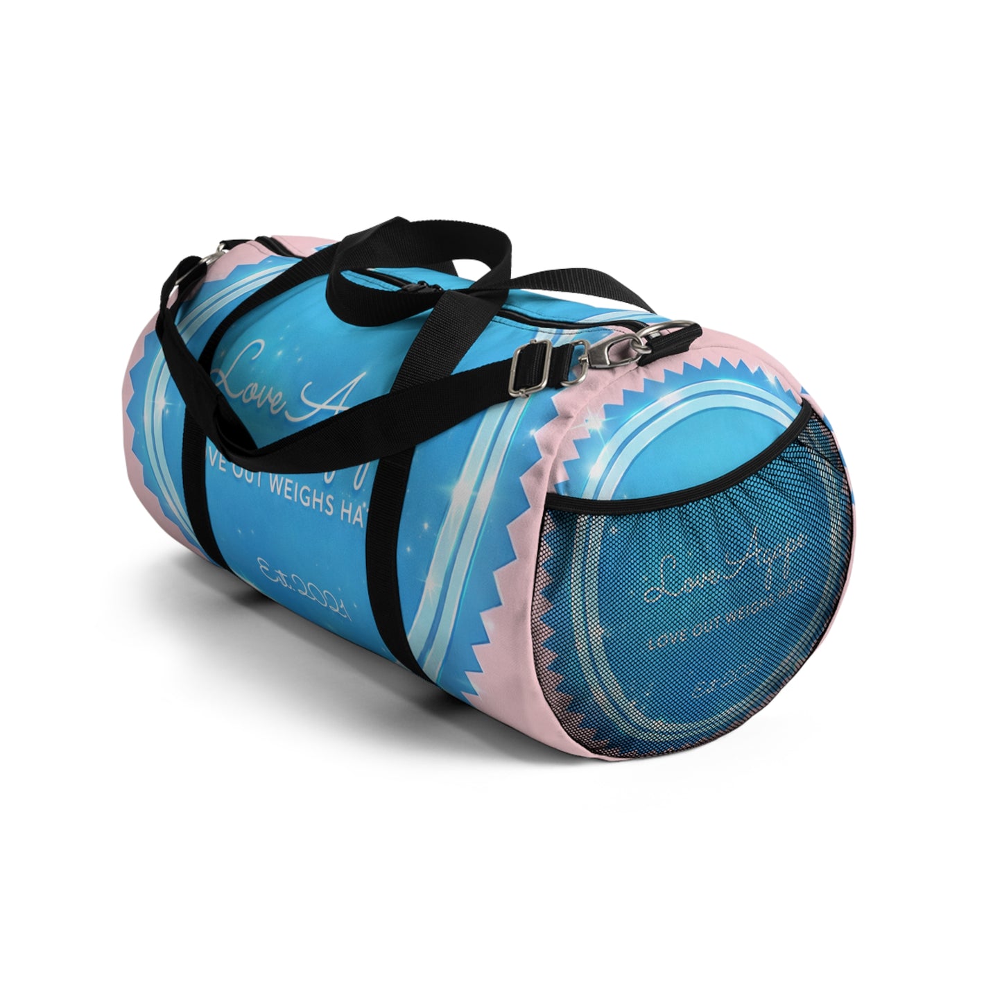 Love Agape Duffel Bag — “Love Outweighs Hate” Est. 2021 Travel Gym Bag