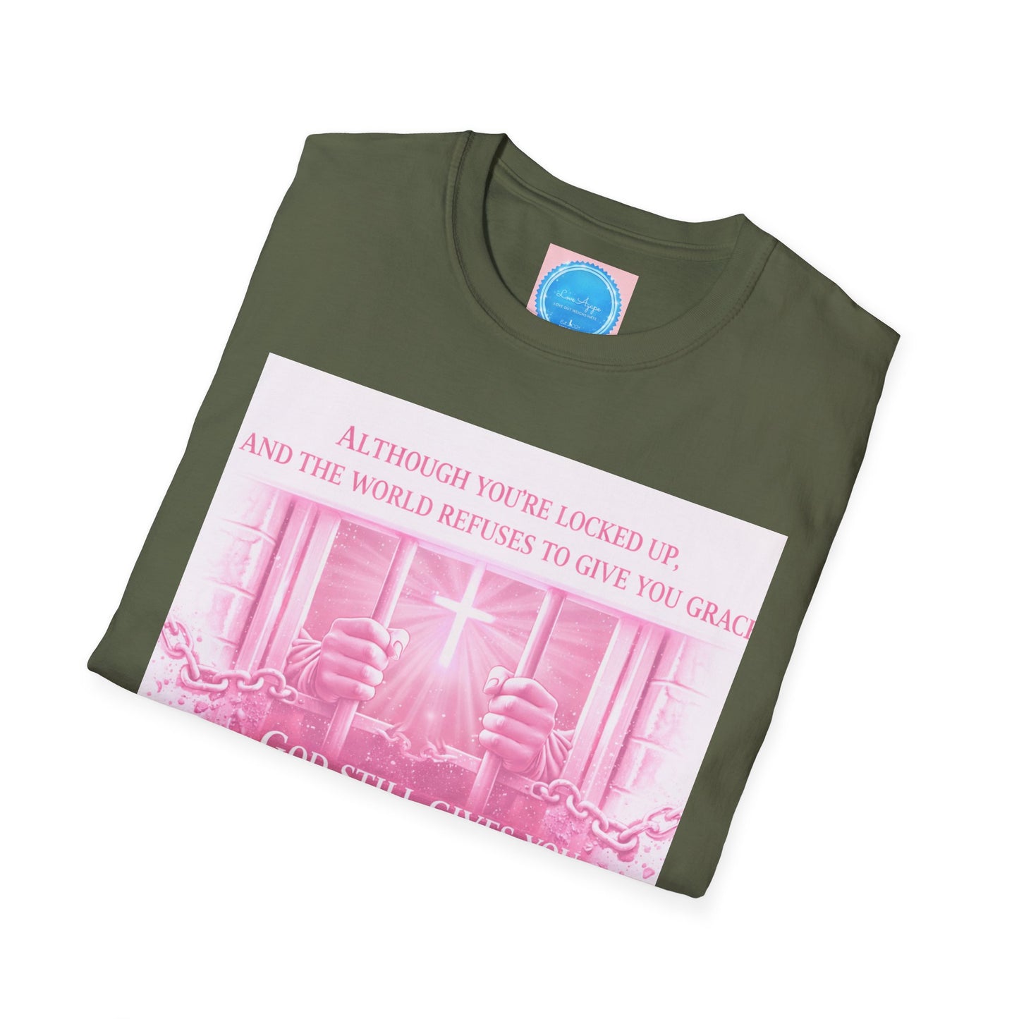 Grace Inspirational T-Shirt — God Still Gives You Grace Pink Faith Tee