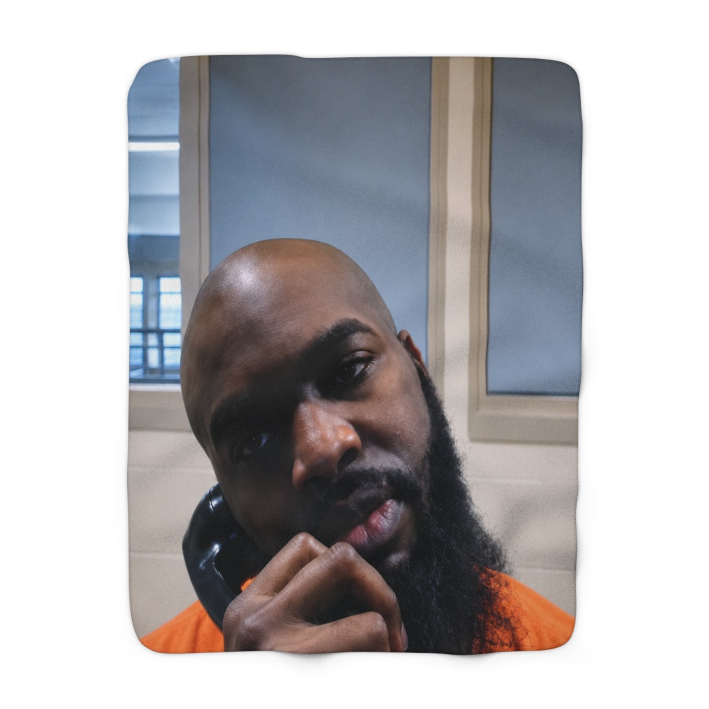 Personalized Photo Sherpa Blanket – Custom Face Keepsake Cozy Throw