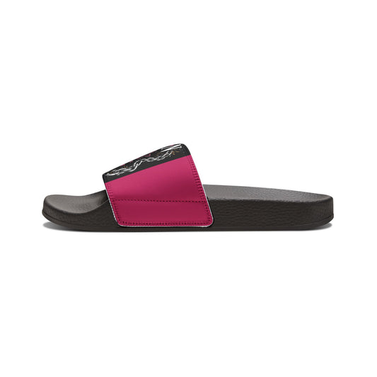 Women's Prison Wife Sandals – Magenta Casual Pool & Beach Slides