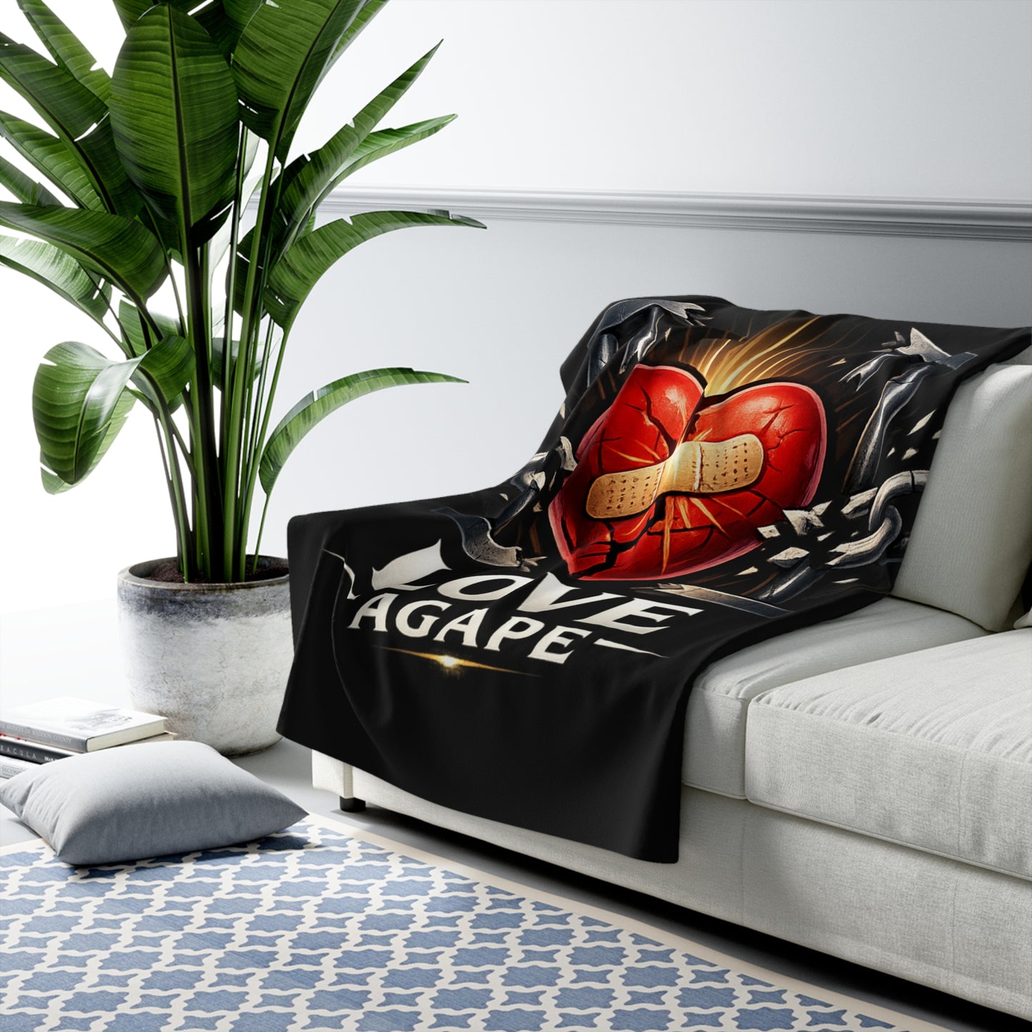 Love Agape Sherpa Fleece Blanket