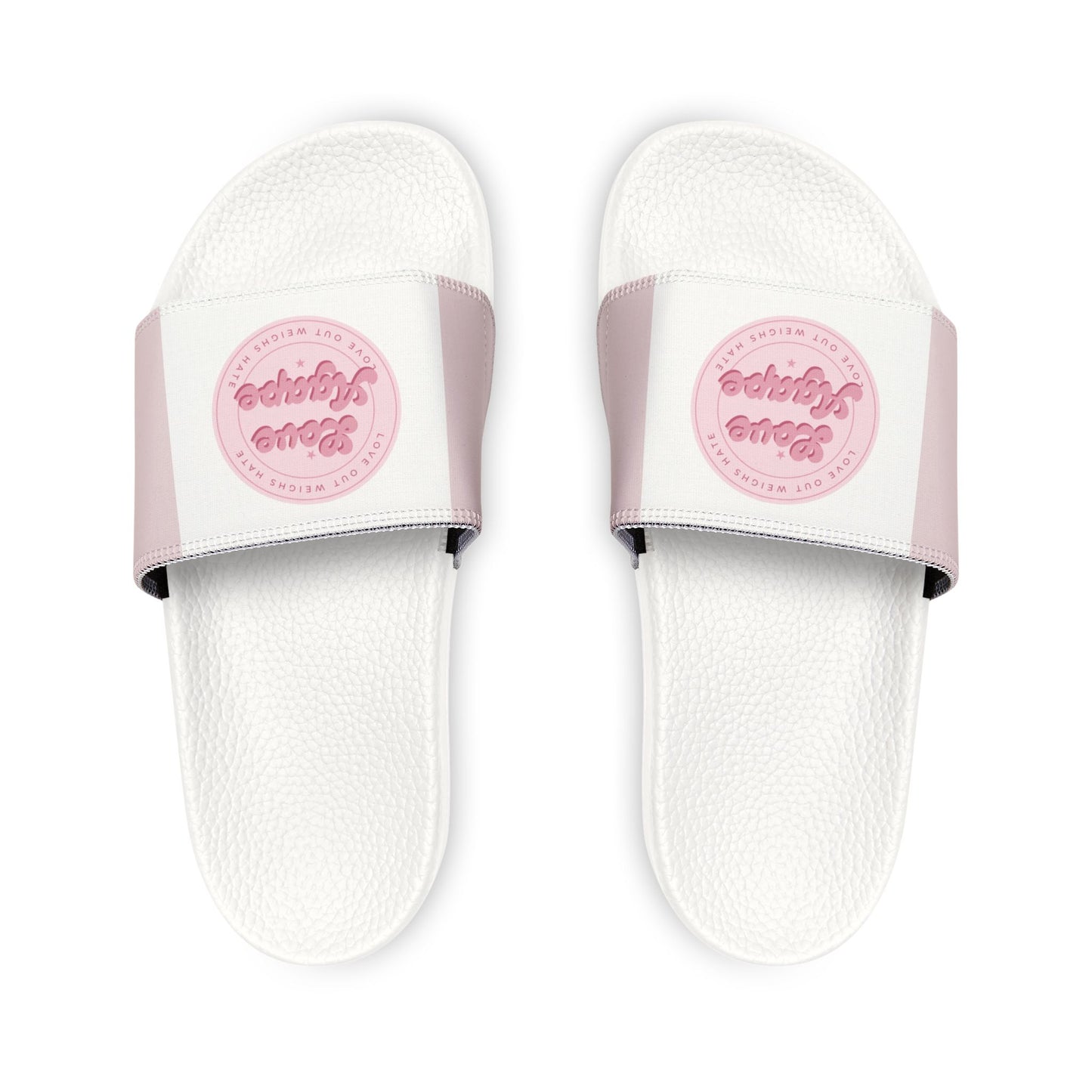 Removable-Strap Slide Sandals — Pink 'Spoil Me' Comfort Slides for Women