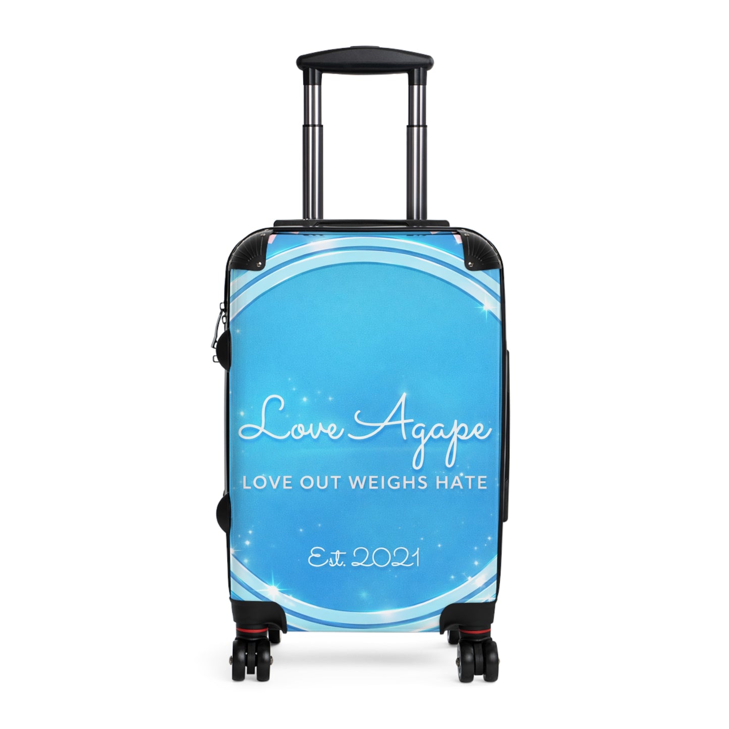 Suitcase — "Love Agape: Love Out Weighs Hate" Carry-On Luggage (Est. 2026)