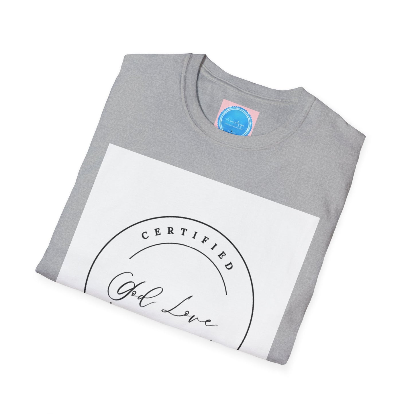 Growth & Development Tee — "God Love" Inspirational Christian Faith Shirt