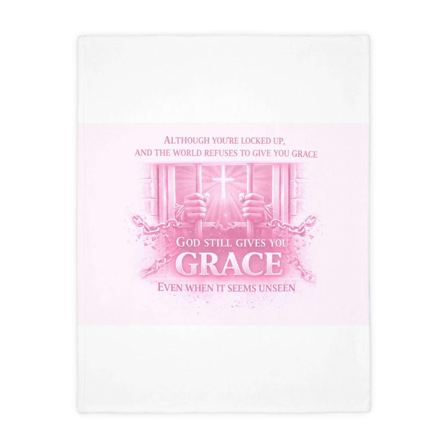 Grace Microfiber Blanket —  Throw with 'God Still Gives You Grace' Design