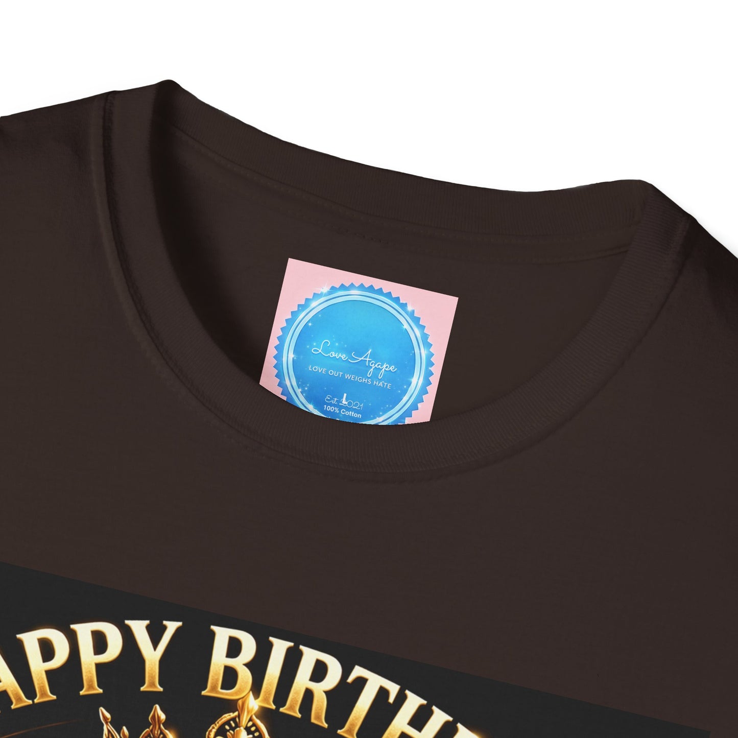Happy Birthday to My King T-Shirt – Royal Crown & Unstoppable Tribute Tee