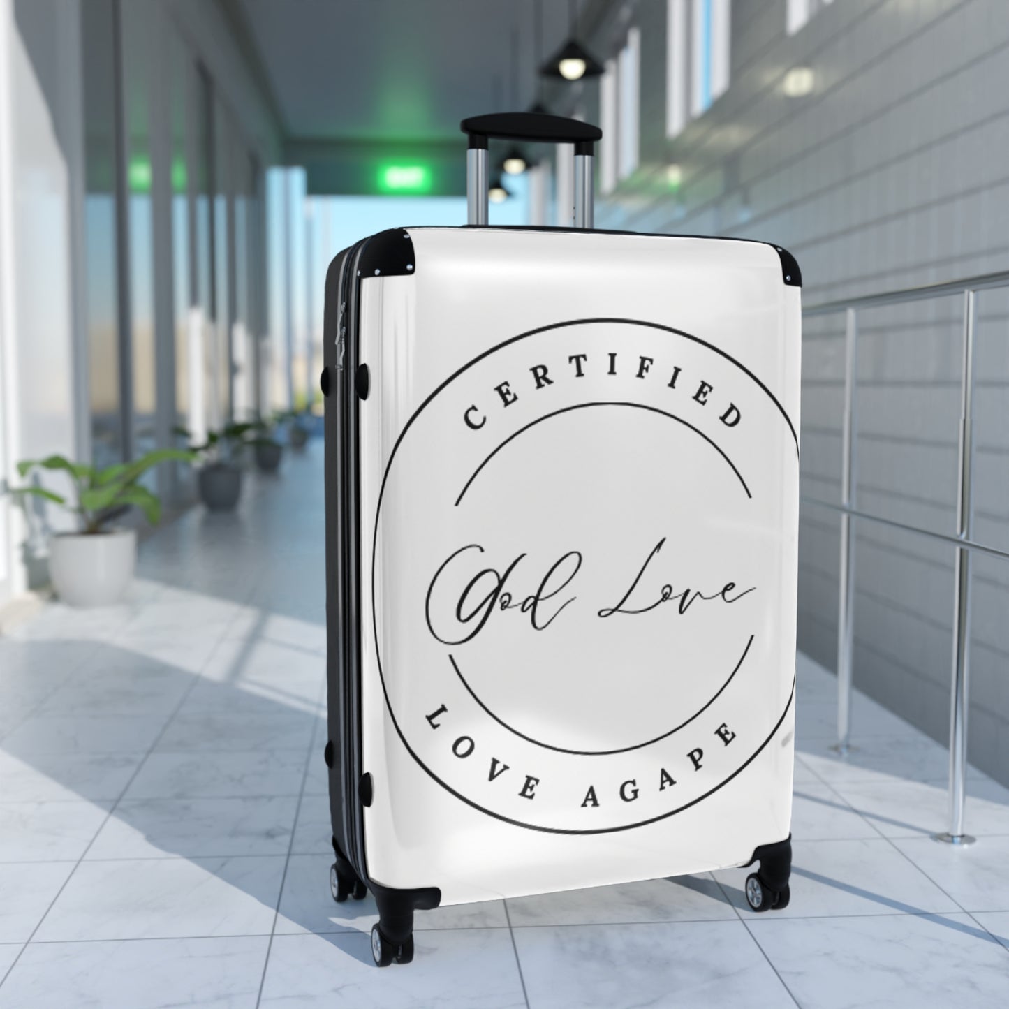 Certified Self Love Suitcase — 'God Love' Inspirational Carry-On