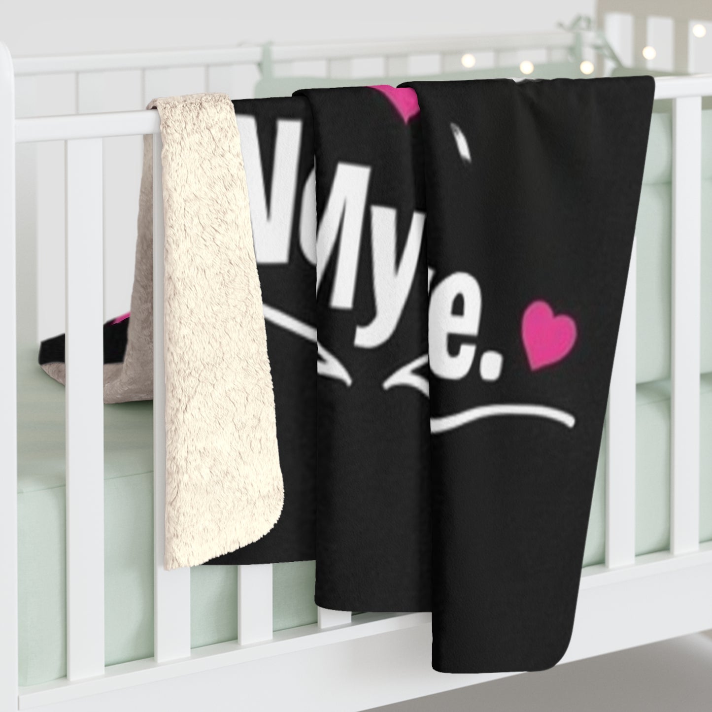 Sherpa Blanket — "My Husband Is In Prison, Not My Love" Cozy Fleece Throw