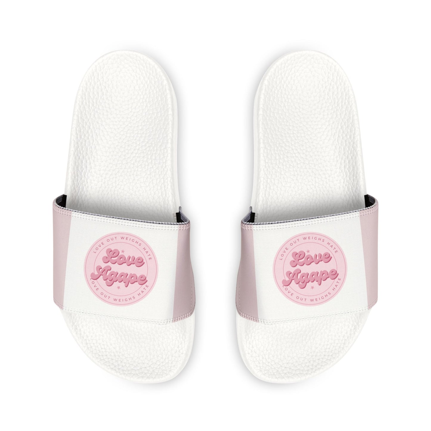 Removable-Strap Slide Sandals — Pink 'Spoil Me' Comfort Slides for Women