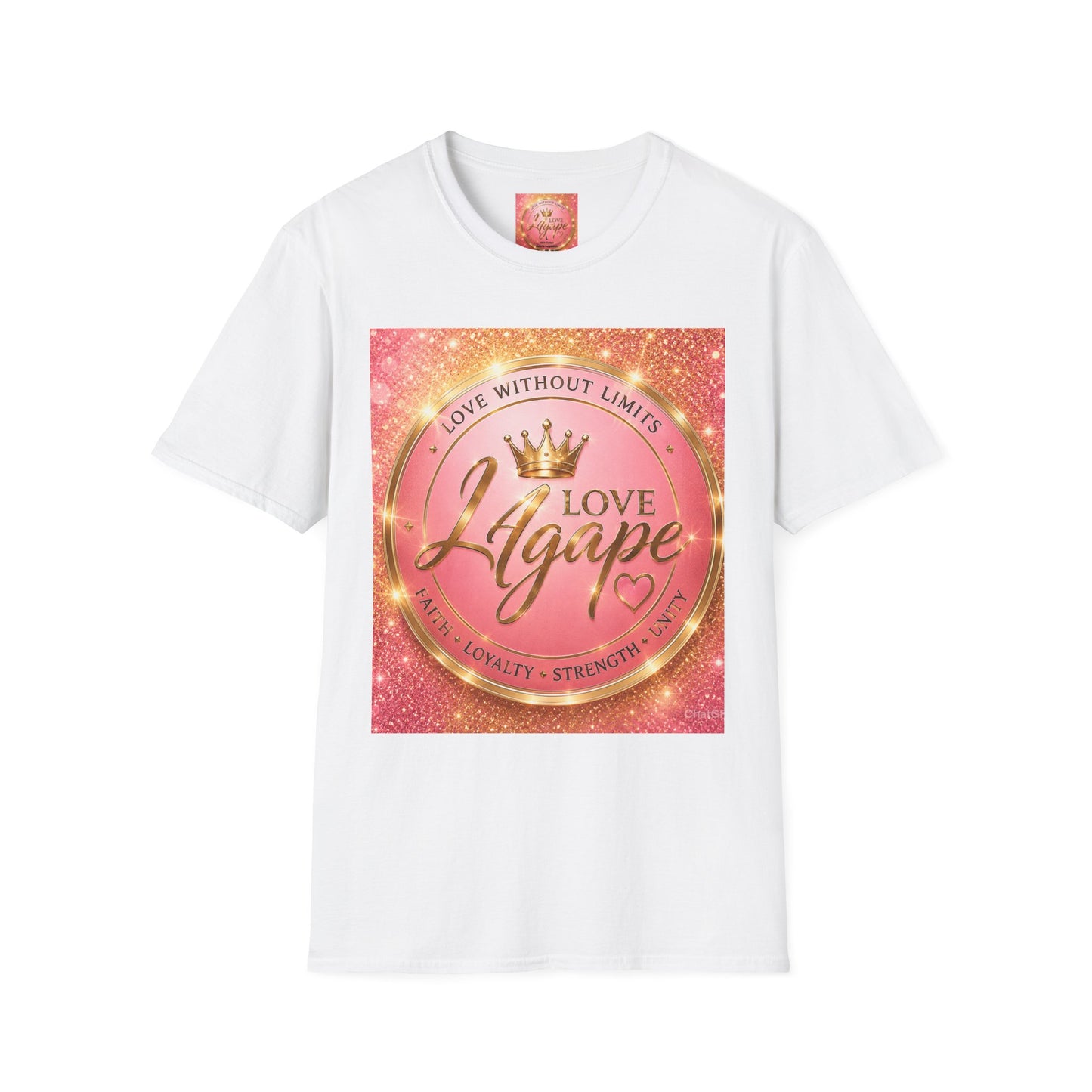 Agape Love Tee — "Love Without Limits" Crown Graphic Spiritual T-Shirt