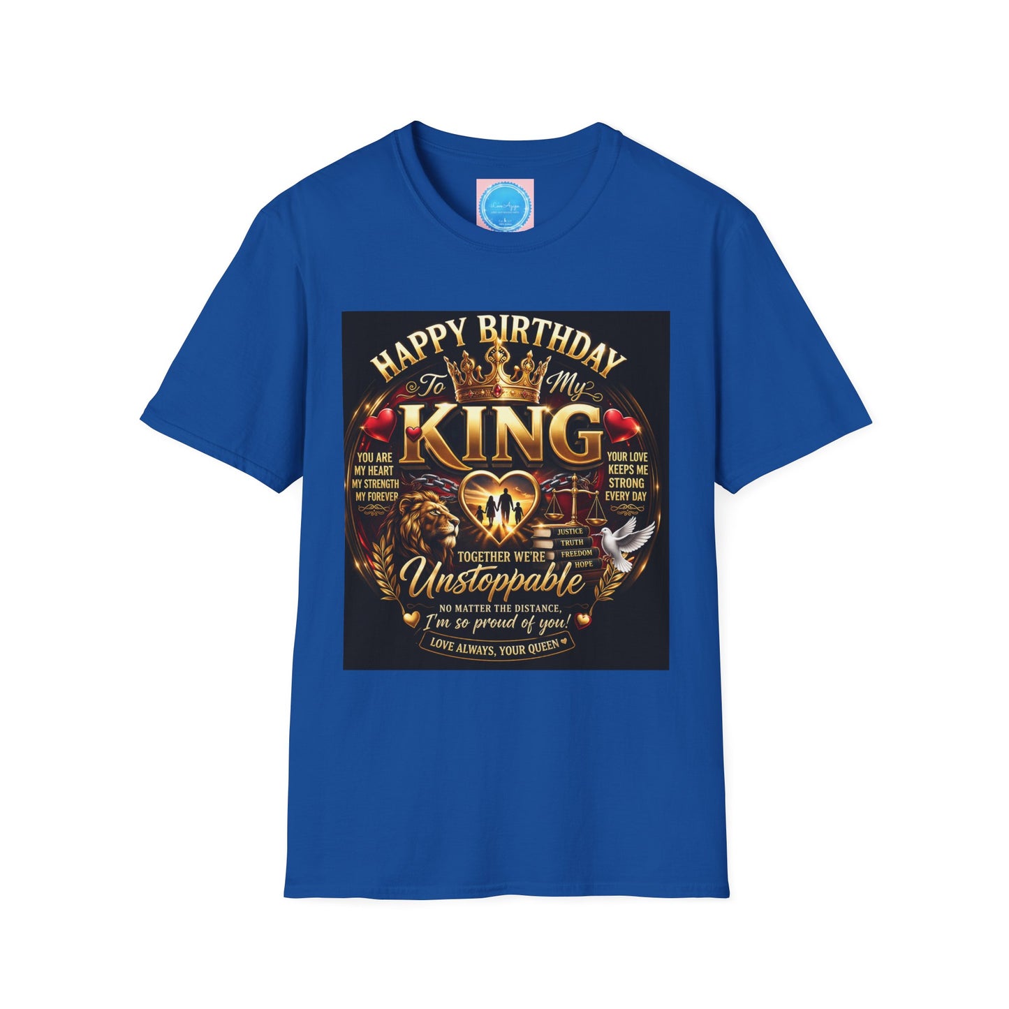 Happy Birthday to My King T-Shirt – Royal Crown & Unstoppable Tribute Tee