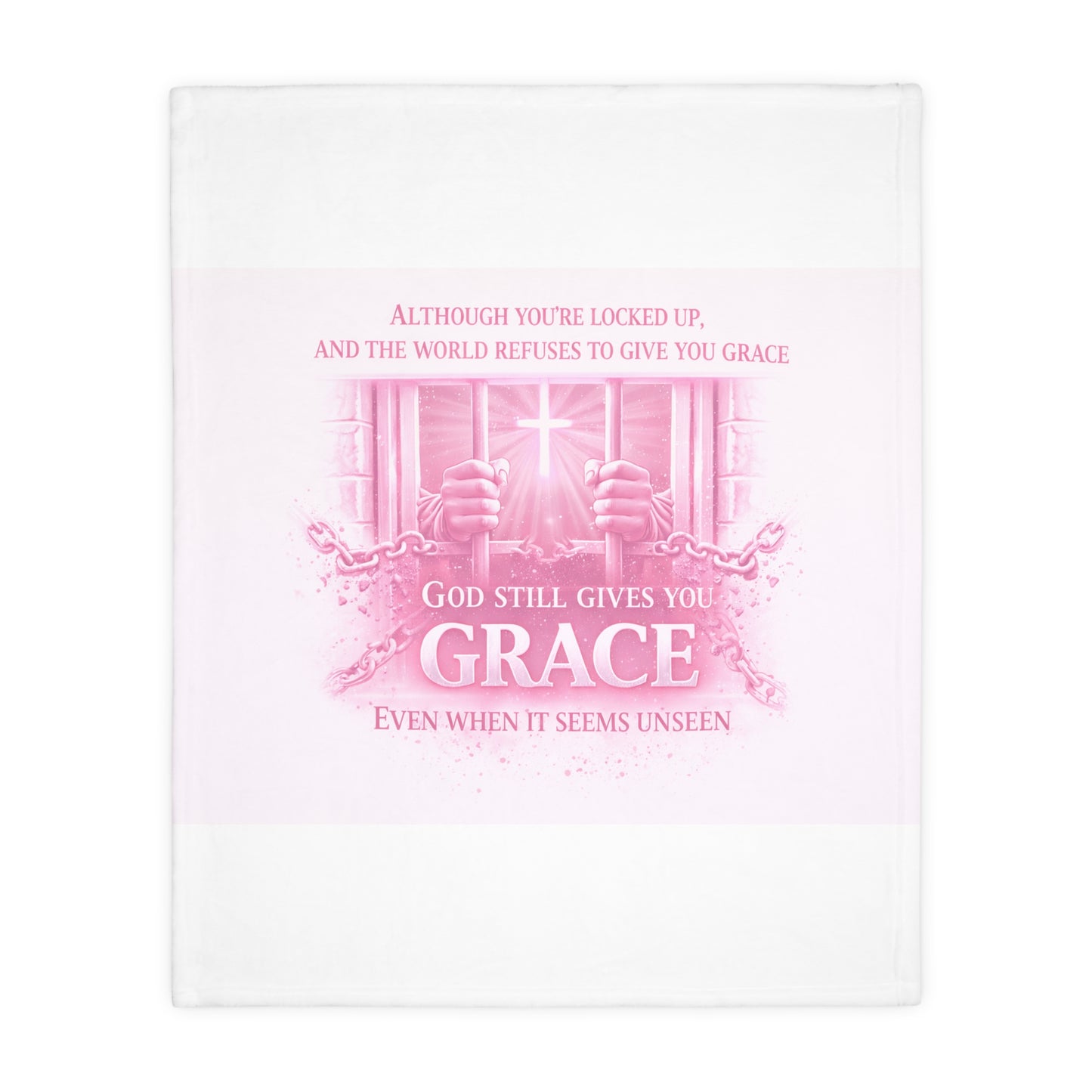 Grace Microfiber Blanket —  Throw with 'God Still Gives You Grace' Design