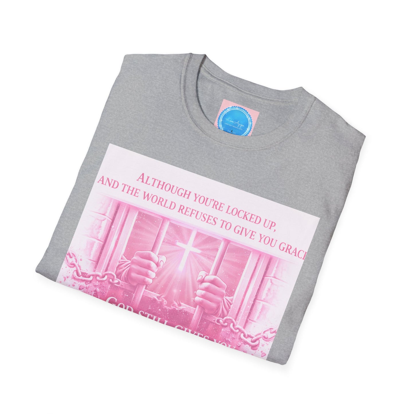 Grace Inspirational T-Shirt — God Still Gives You Grace Pink Faith Tee