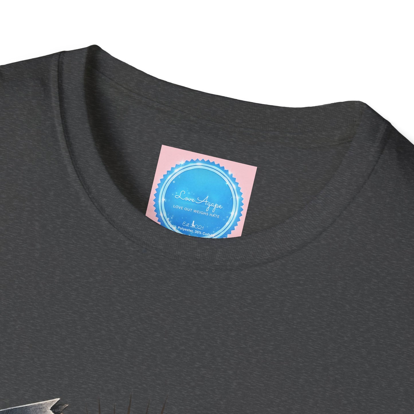 Heart & Guns Graphic T-Shirt — 'Love' Emblem for Bikers, Rock Fans & Rebel Style