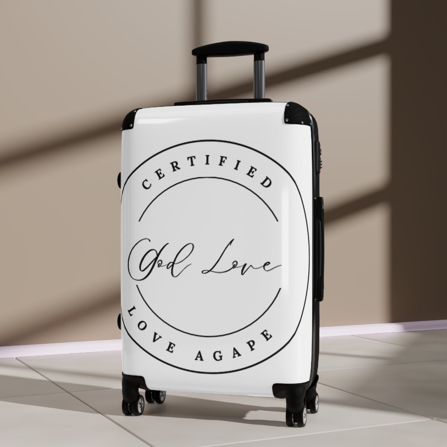 Certified Self Love Suitcase — 'God Love' Inspirational Carry-On